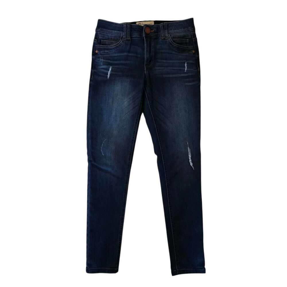 Democracy AB Technology Skinny Jeans Women's Blue Dark Wash Stretch Size 4